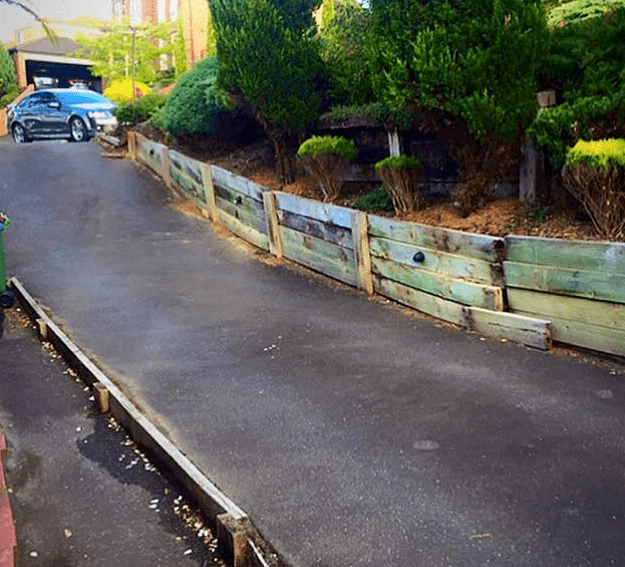 driveway retaining wall