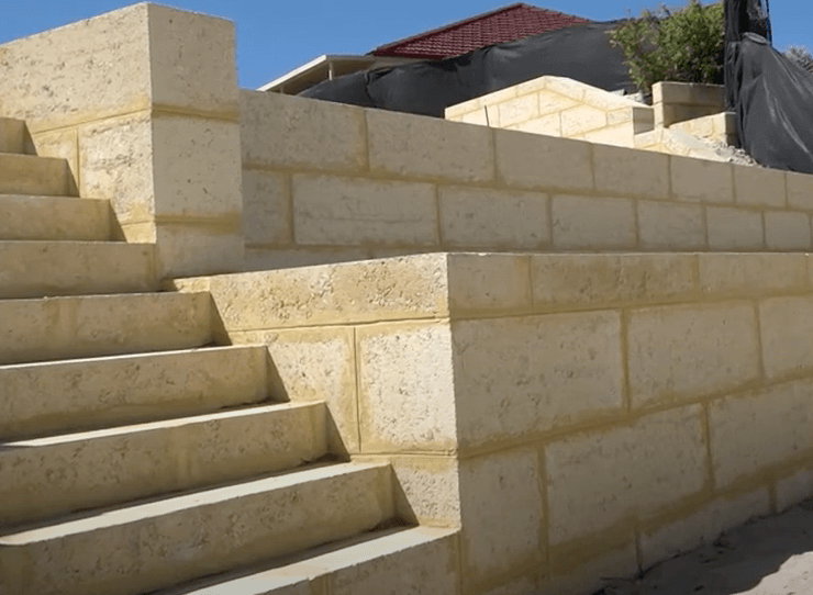Limestone wall Melbourne