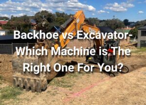 Backhoe vs excavator-Hammer Excavation